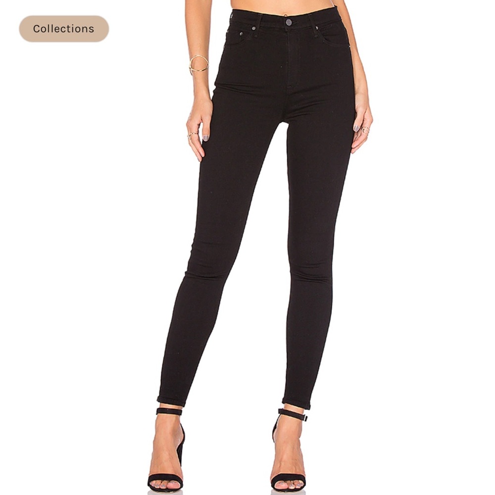 GRLFRND Kendall High-Rise Skinny Jean in Black